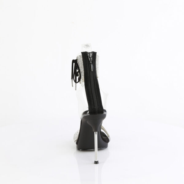 4 1/2" Heel, 1/4" PF Ankle Cuff Sandal w/RS, Back Zip - Image 4