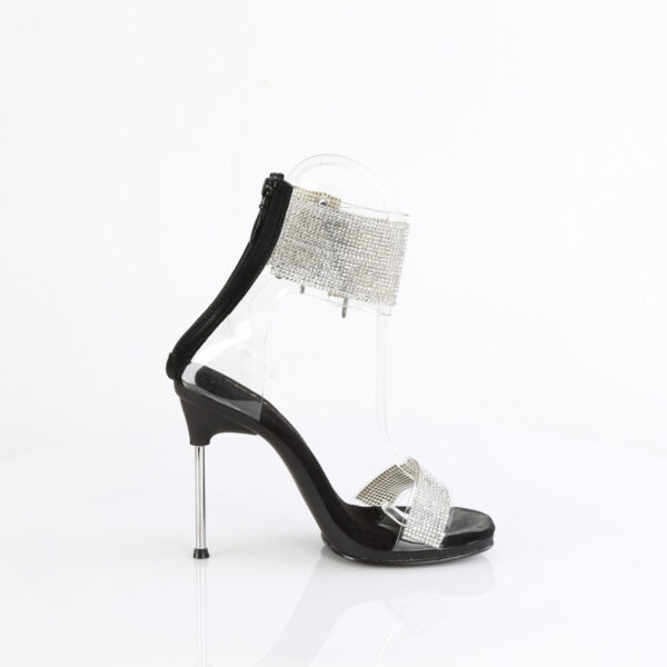 4 1/2" Heel, 1/4" PF Ankle Cuff Sandal w/RS, Back Zip - Image 5