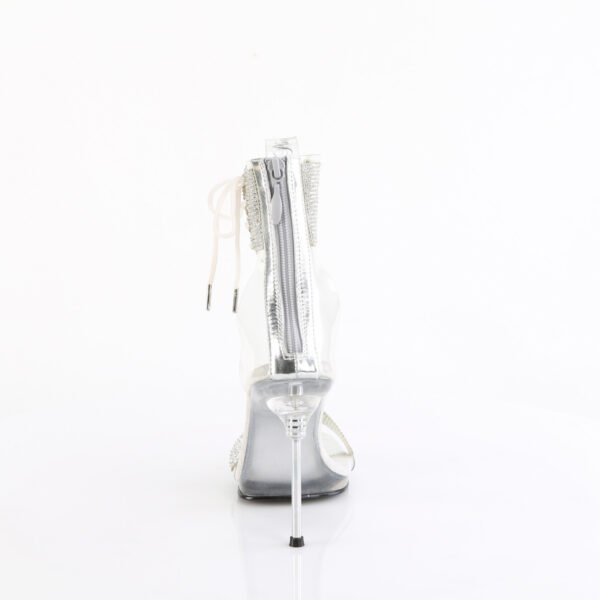 4 1/2" Heel, 1/4" PF Ankle Cuff Sandal w/RS, Back Zip - Image 4