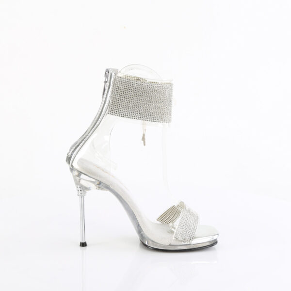 4 1/2" Heel, 1/4" PF Ankle Cuff Sandal w/RS, Back Zip - Image 5