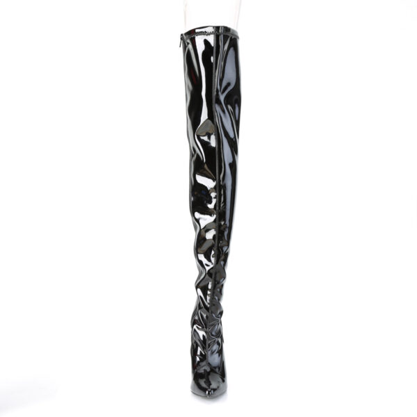 4" Heel Stretch Thigh Boot, Side Zip - Image 2