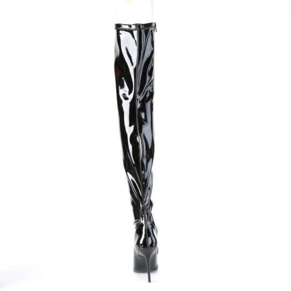 4" Heel Stretch Thigh Boot, Side Zip - Image 4