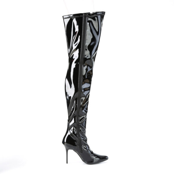 4" Heel Stretch Thigh Boot, Side Zip - Image 5
