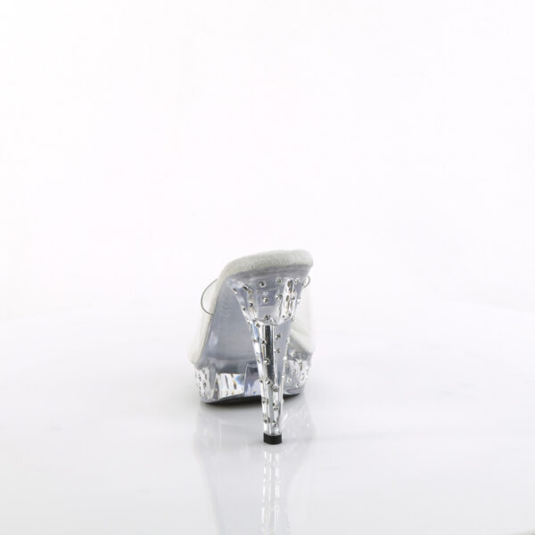 5" Heel, 1" Rhinestone Studded PF Slide - Image 4