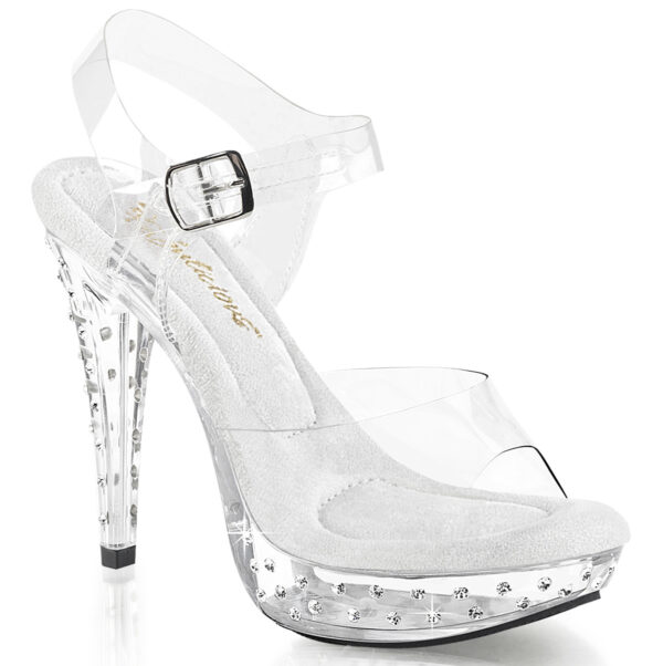 5" Heel, 1" PF Ankle Strap Sandal
