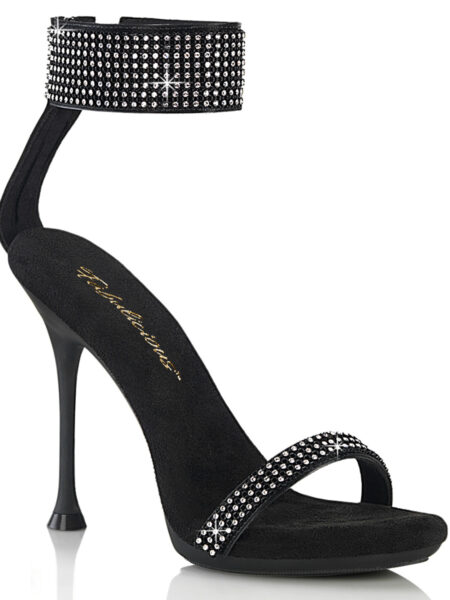 4 1/2″ Heel, 2/5″ PF Ankle Strap Sandal w/RS — Pleasure Zone Houston