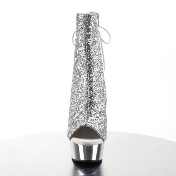 6" Heel, 1 3/4" PF Open Toe/Heel Ankle Boot, Side Zip - Image 2