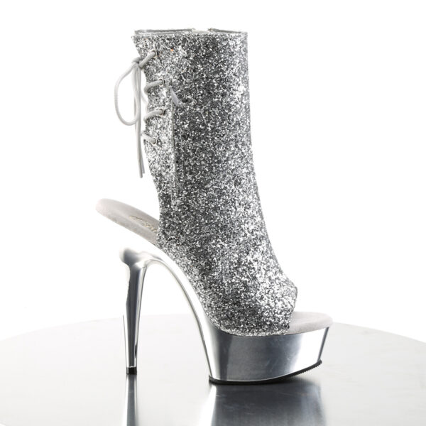 6" Heel, 1 3/4" PF Open Toe/Heel Ankle Boot, Side Zip - Image 5