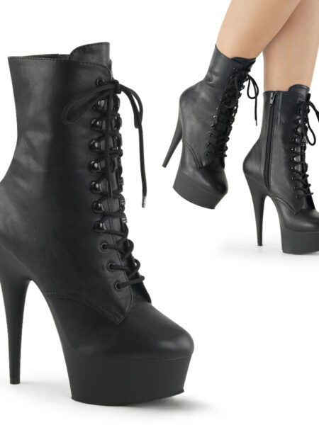 6" Lace-Up PF Ankle Boot, Side Zip