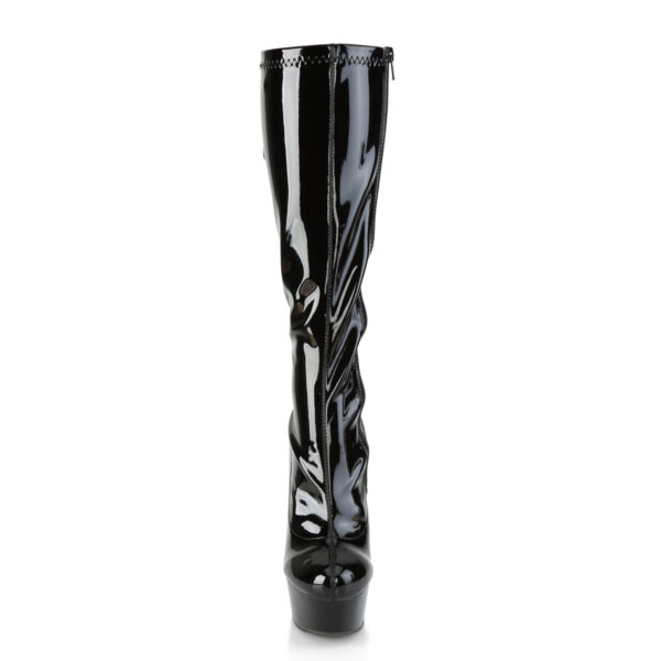 6" Heel, 1 3/4" PF Knee High Boot w/ Back Lace, Side Zip - Image 2