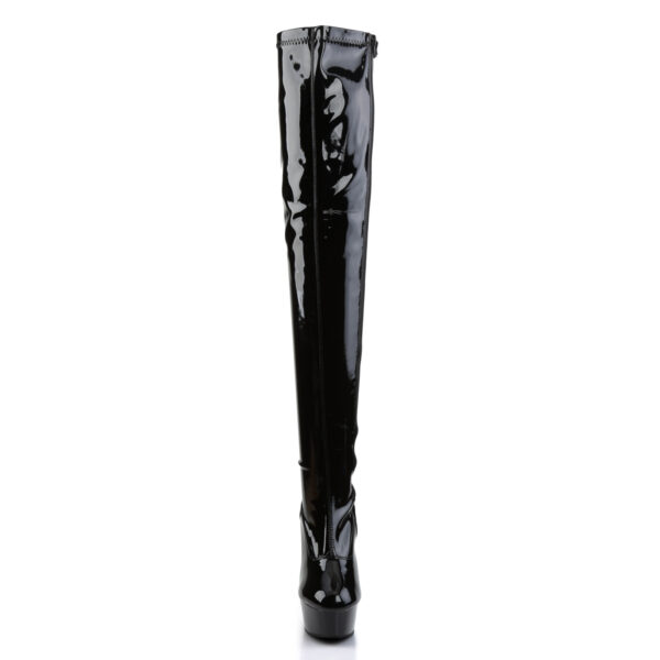 6" Heel, 1 3/4" PF Thigh High Boot, Side Zip - Image 2