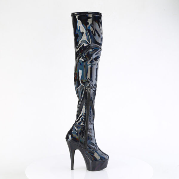 6" Heel, 1 3/4" PF Stretch Thigh Boot,  12" Side Zip - Image 5