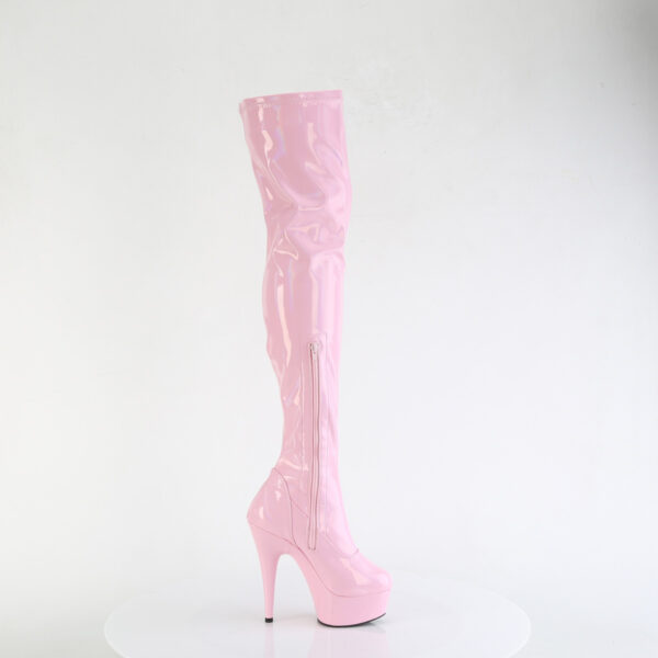 6" Heel, 1 3/4" PF Stretch Thigh Boot,  12" Side Zip - Image 5
