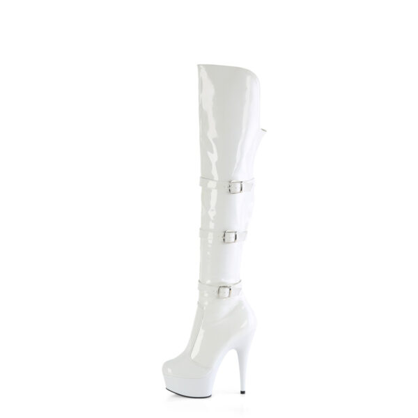 6" Heel, 1 3/4" PF Triple Buckle Strap OTK Boot, Side Zip - Image 3