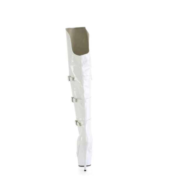 6" Heel, 1 3/4" PF Triple Buckle Strap OTK Boot, Side Zip - Image 4