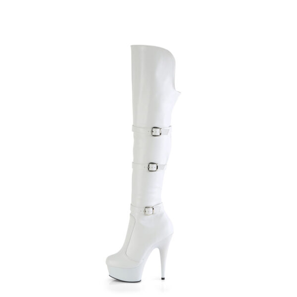 6" Heel, 1 3/4" PF Triple Buckle Strap OTK Boot, Side Zip - Image 3