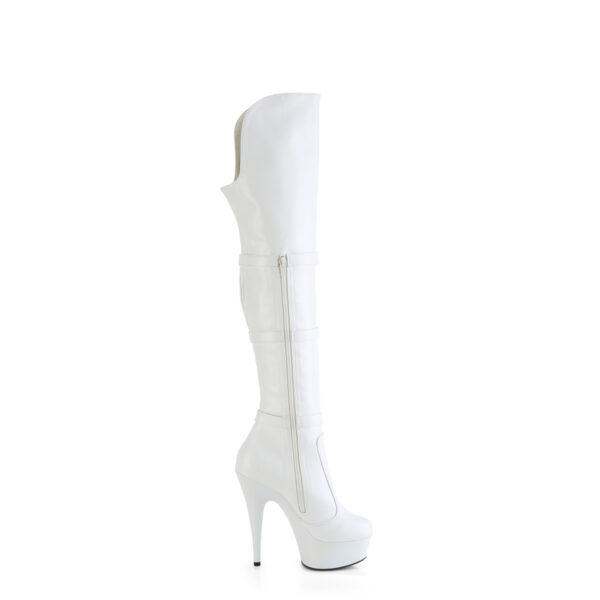 6" Heel, 1 3/4" PF Triple Buckle Strap OTK Boot, Side Zip - Image 5