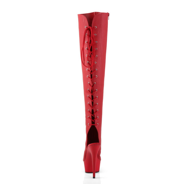 6" Heel, 1 3/4 PF Open Toe/Heel Over-The-Knee Boot, Side Zip - Image 4