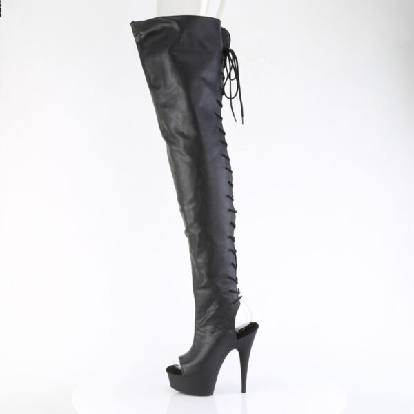6" Heel, 1 3/4" PF Back Lace Crotch Boot, Side Zip - Image 3