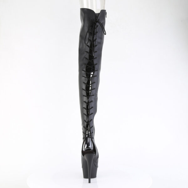 6" Heel, 1 3/4" PF Back Lace Crotch Boot, Side Zip - Image 4
