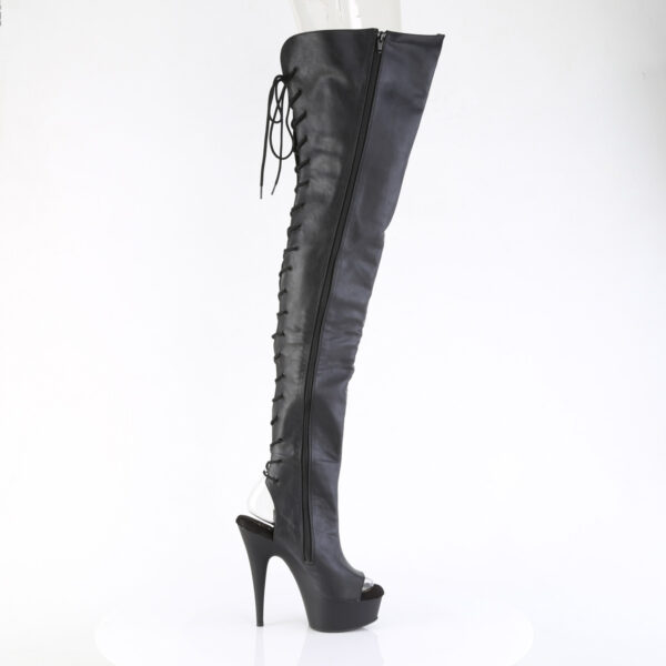 6" Heel, 1 3/4" PF Back Lace Crotch Boot, Side Zip - Image 5