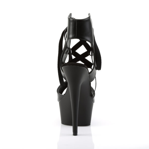 6" Heel, 1 3/4" PF Front Lace-Up Ankle High Sandal - Image 4