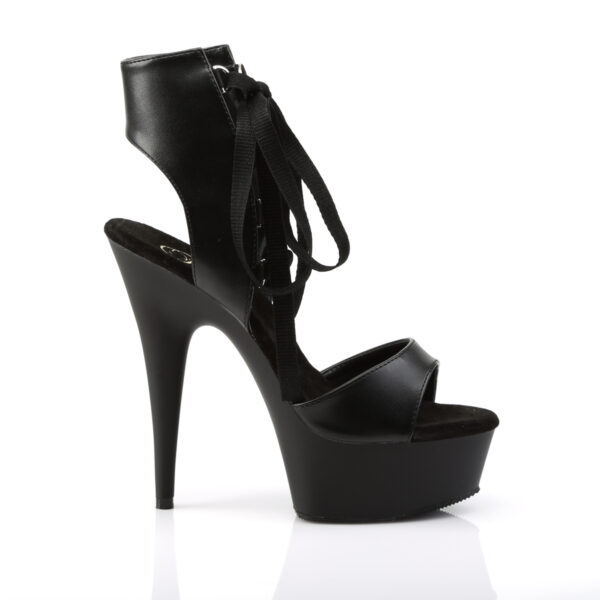 6" Heel, 1 3/4" PF Front Lace-Up Ankle High Sandal - Image 5