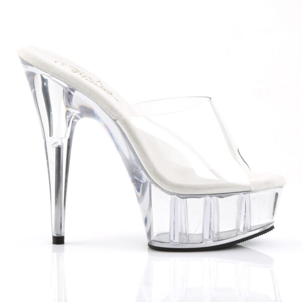 6" Heel, 1 3/4" Platform Peep Toe Slide - Image 5