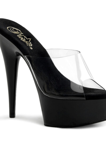 6" Heel, 1 3/4" Platform Peep Toe Slide