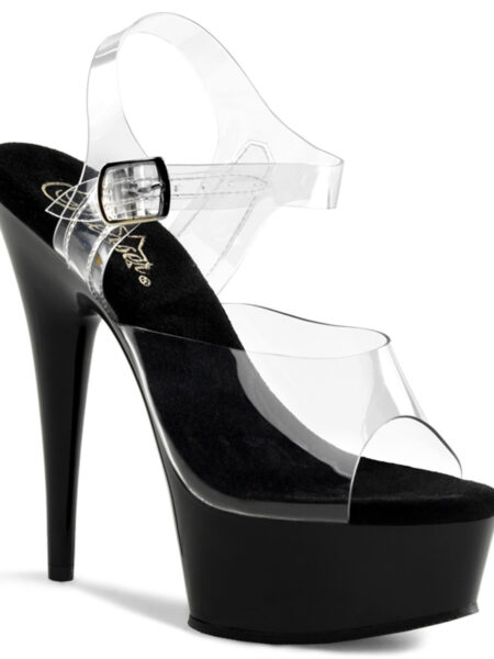 6" Heel, 1 3/4" PF Ankle Strap Sandal