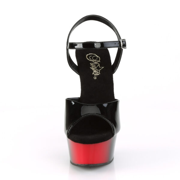 6" Heel, 1 3/4" PF Two Tone Ankle Strap Sandal - Image 2