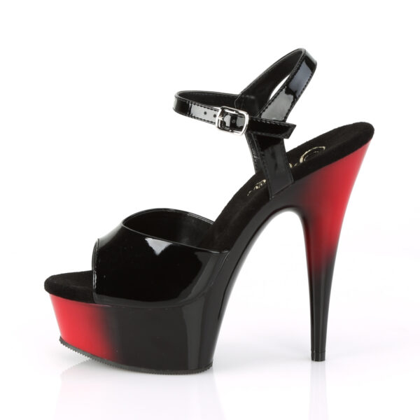 6" Heel, 1 3/4" PF Two Tone Ankle Strap Sandal - Image 3