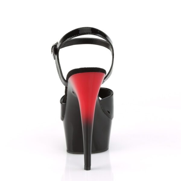 6" Heel, 1 3/4" PF Two Tone Ankle Strap Sandal - Image 4