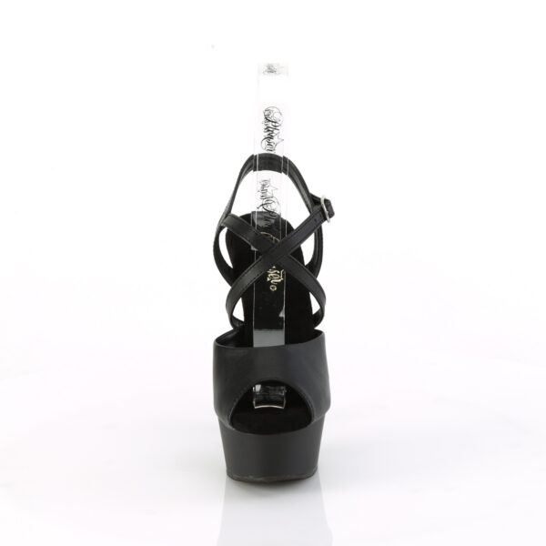 6" Heel, 1 3/4" PF Criss Cross Ankle Strap Sandal - Image 2