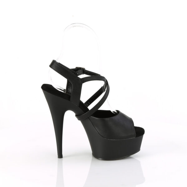 6" Heel, 1 3/4" PF Criss Cross Ankle Strap Sandal - Image 5