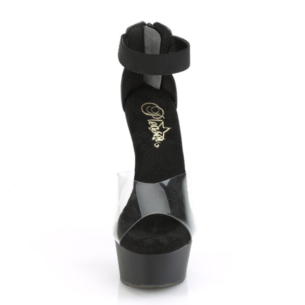 *6" Heel, 1 3/4" PF Close Back Ankle Strap Sandal, Back Zip - Image 2