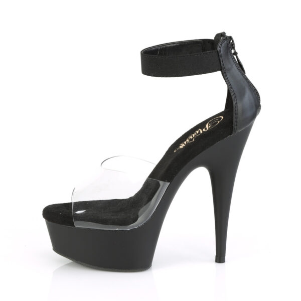*6" Heel, 1 3/4" PF Close Back Ankle Strap Sandal, Back Zip - Image 3