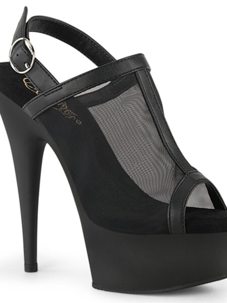6" Heel, 1 3/4" PF Mesh Sling Back Sandal