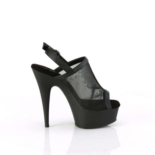 6" Heel, 1 3/4" PF Mesh Sling Back Sandal - Image 5