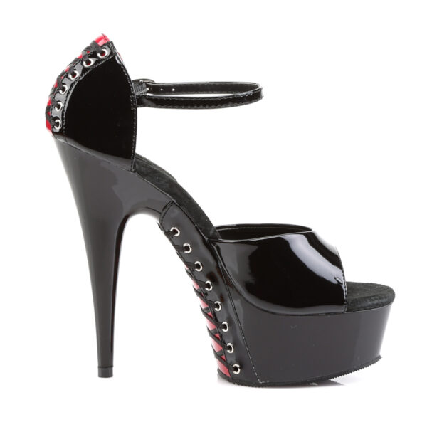 6" Heel, 1 3/4" PF d'Orsay Sandal w/ Corset Lacing - Image 5