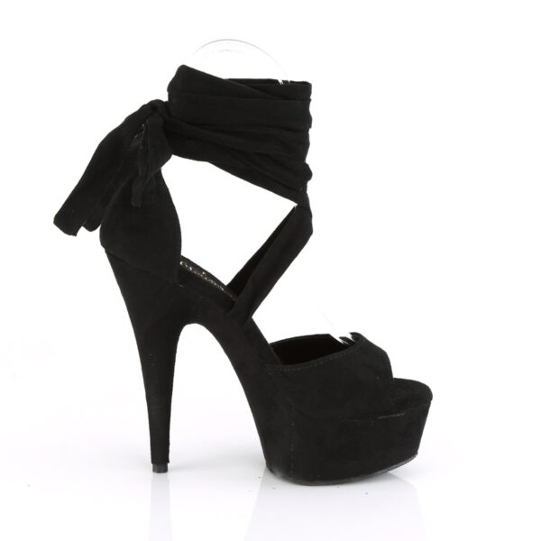 6" Heel, 1 3/4" PF Criss Cross Ankle Wrap Sandal - Image 5