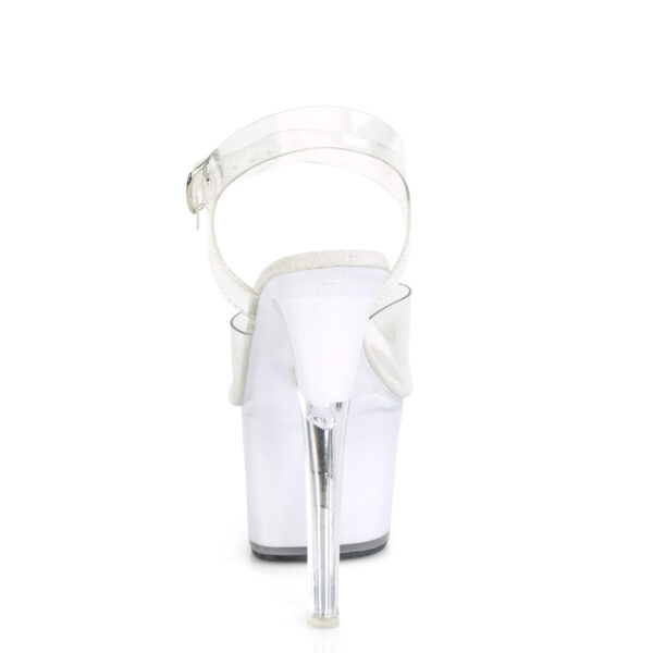 7" Heel, 2 3/4" PF LED Illuminated Ankle Strap Sandal - Image 4