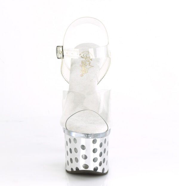 7" Heel, 3" PF LED Illuminated Ankle Strap Sandal - Image 2