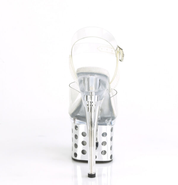 7" Heel, 3" PF LED Illuminated Ankle Strap Sandal - Image 4
