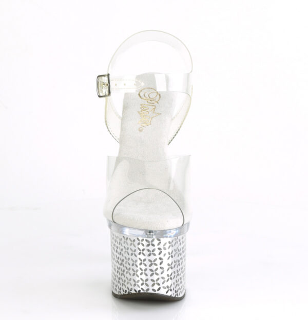 7" Heel, 3" PF LED Illuminated Ankle Strap Sandal - Image 2