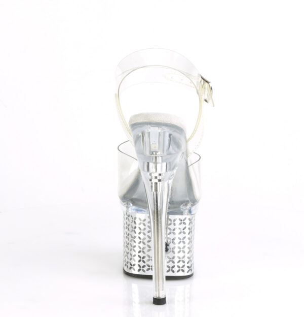 7" Heel, 3" PF LED Illuminated Ankle Strap Sandal - Image 4