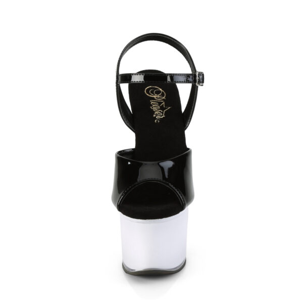 7" Heel, 2 3/4" PF LED Illuminated Ankle Strap Sandal - Image 2