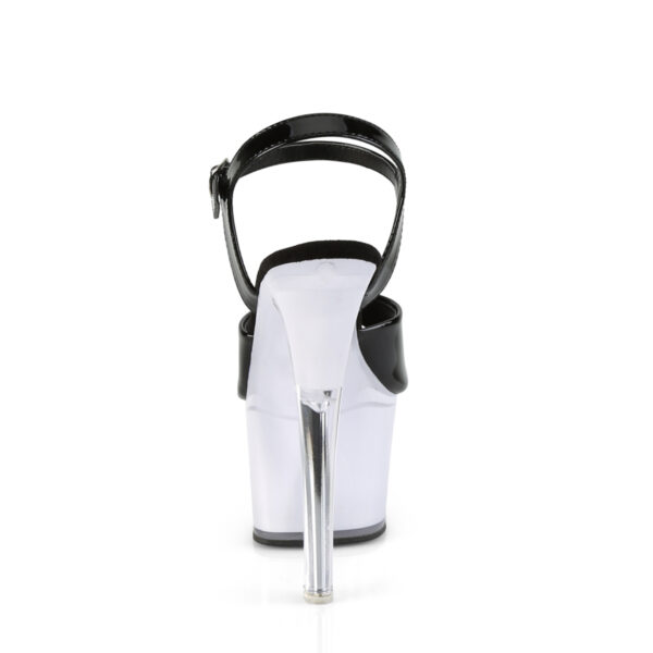 7" Heel, 2 3/4" PF LED Illuminated Ankle Strap Sandal - Image 4