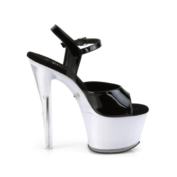 7" Heel, 2 3/4" PF LED Illuminated Ankle Strap Sandal - Image 5