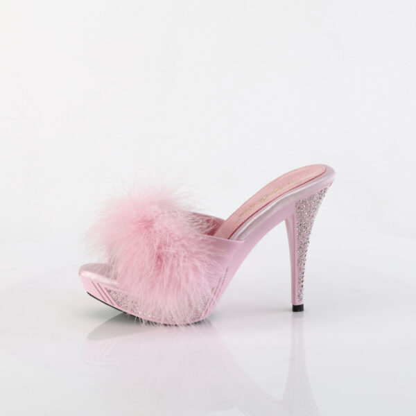 *4 1/2" Heel, 1" PF Marabou Fur Slipper - Image 3